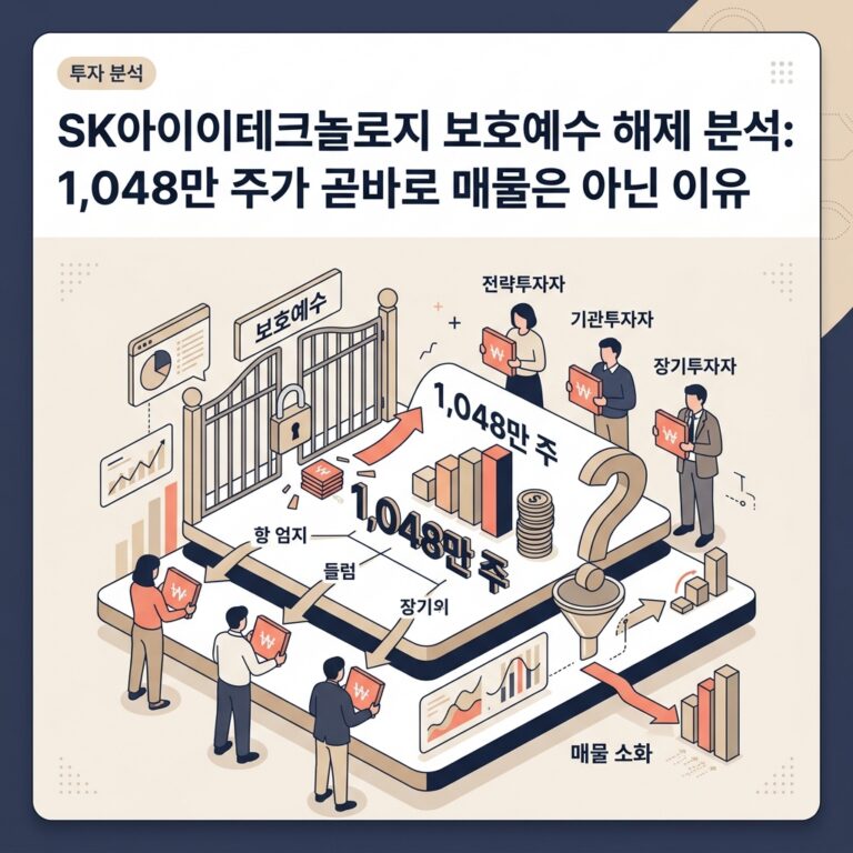 ai thumbnail branding SK아이이테크놀로지 보호예수 해제 분석 1048만 주가 곧바로 매물은 아닌 이유 1787537532