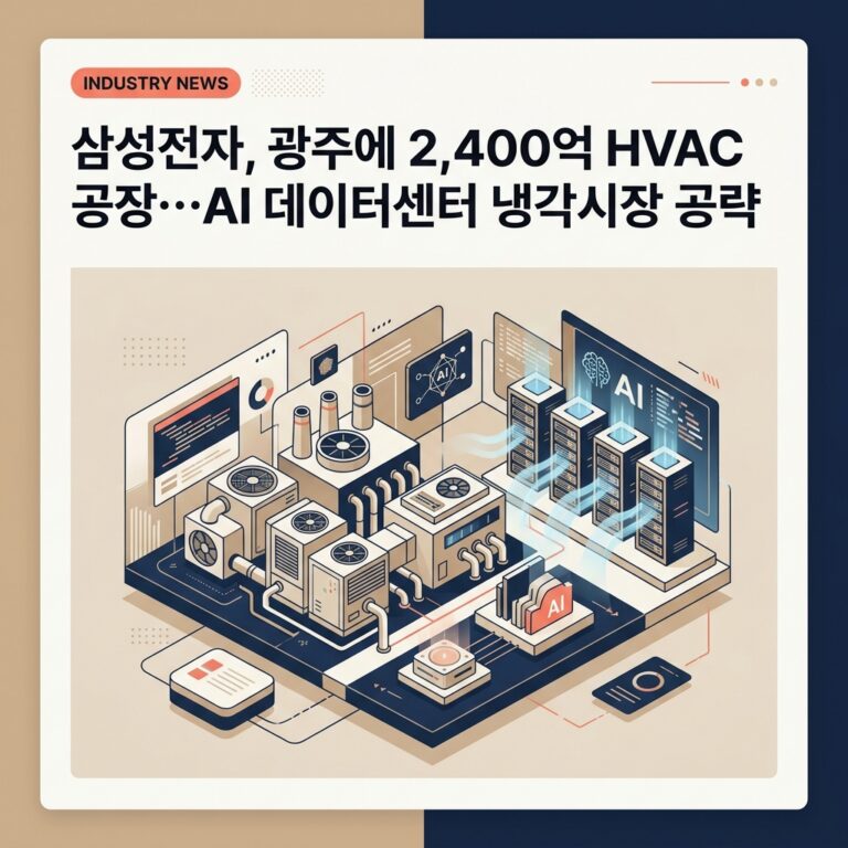 ai thumbnail branding 삼성전자 광주에 2400억 HVAC 공장…AI 데이터센터 냉각시장 공략 1787188863