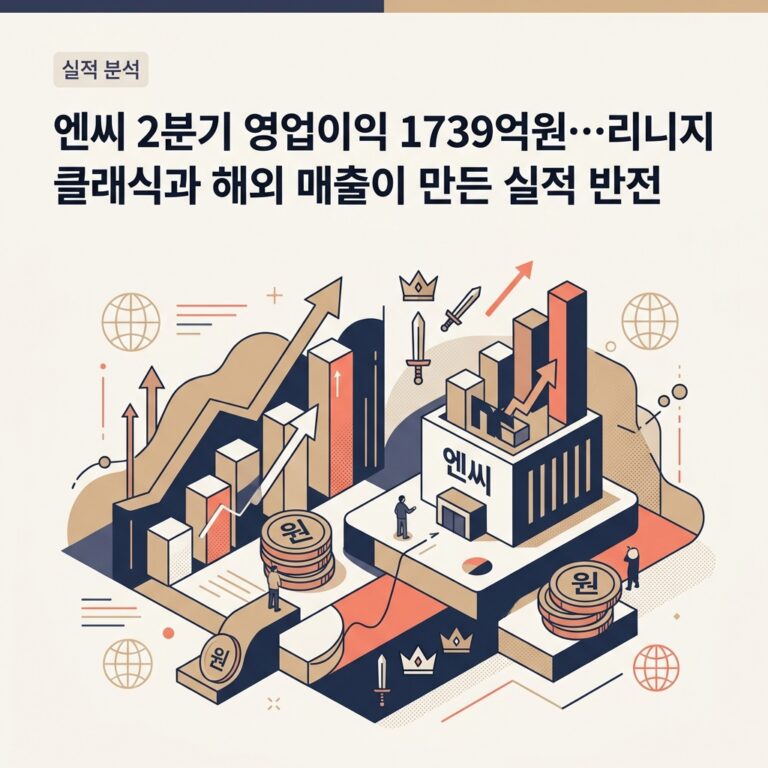 ai thumbnail branding 엔씨 2분기 영업이익 1739억원…리니지 클래식과 해외 매출이 만든 실적 반전 1787187224