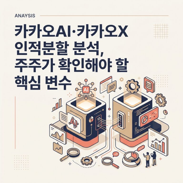 ai thumbnail branding 카카오AI·카카오X 인적분할 분석 주주가 확인해야 할 핵심 변수 1787539430