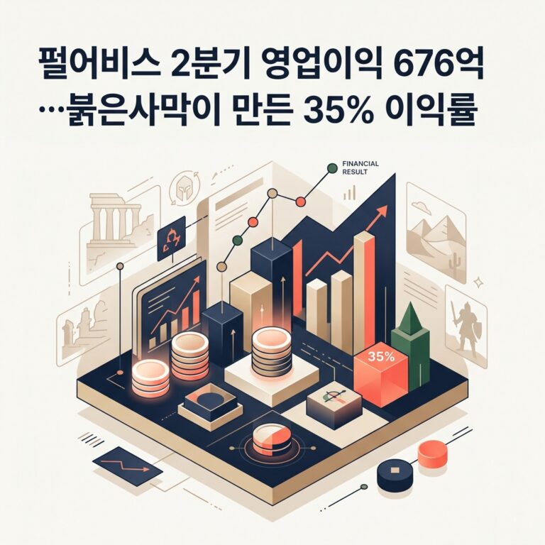 ai thumbnail branding 펄어비스 2분기 영업이익 676억원…붉은사막이 만든 35 이익률 1787187525