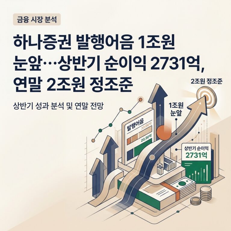 ai thumbnail branding 하나증권 발행어음 1조원 눈앞…상반기 순이익 2731억 연말 2조원 정조준 1787189084