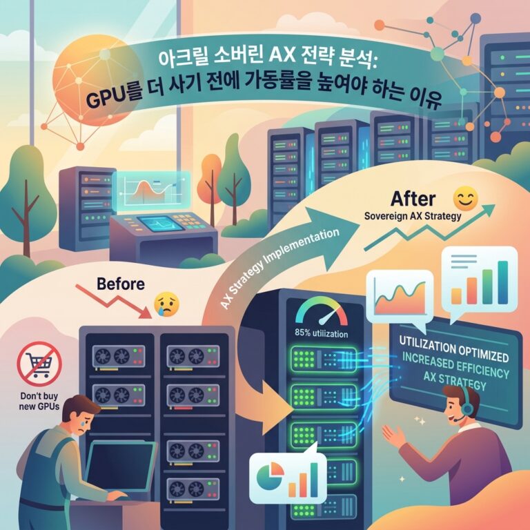 ai thumbnail illustration 아크릴 소버린 AX 전략 분석 GPU를 더 사기 전에 가동률을 높여야 하는 이유 1787536418