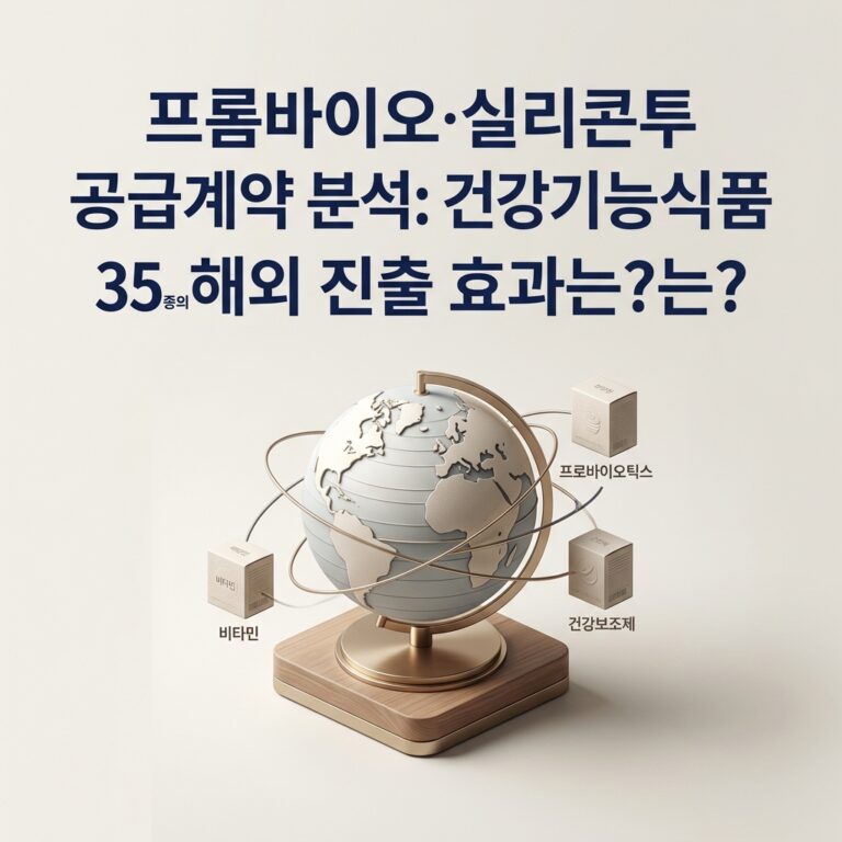 ai thumbnail minimal 프롬바이오·실리콘투 공급계약 분석 건강기능식품 35종의 해외 진출 효과는 1787536077