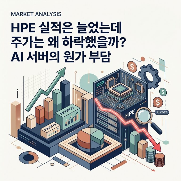 ai thumbnail branding HPE 실적은 늘었는데 주가는 왜 하락했을까 AI 서버의 원가 부담 1788790091