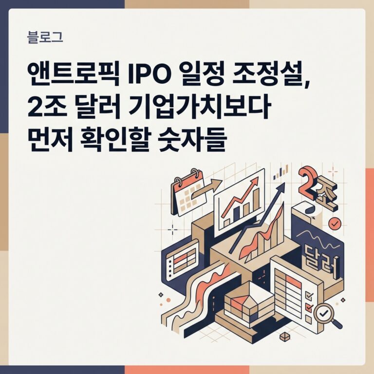 ai thumbnail branding 앤트로픽 IPO 일정 조정설 2조 달러 기업가치보다 먼저 확인할 숫자들 1788788406