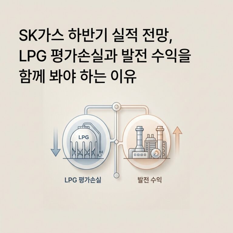 ai thumbnail minimal SK가스 하반기 실적 전망 LPG 평가손실과 발전 수익을 함께 봐야 하는 이유 1789969813
