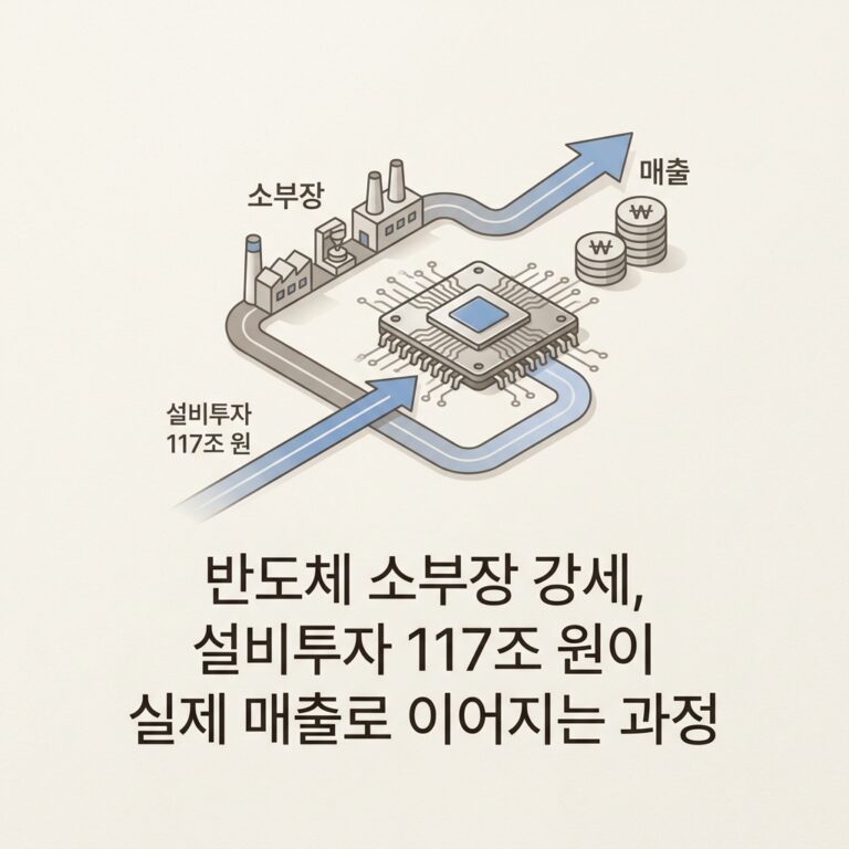 ai thumbnail minimal 반도체 소부장 강세 설비투자 117조 원이 실제 매출로 이어지는 과정 1789970619
