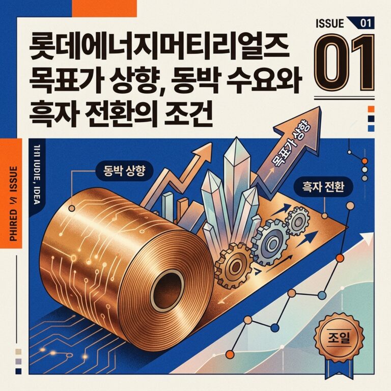 ai thumbnail poster 롯데에너지머티리얼즈 목표가 상향 동박 수요와 흑자 전환의 조건 1789718250