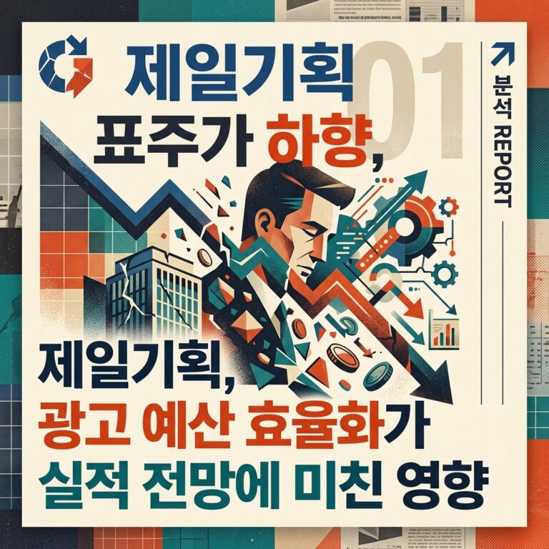 ai thumbnail poster 제일기획 목표주가 하향 광고 예산 효율화가 실적 전망에 미친 영향 1789718414