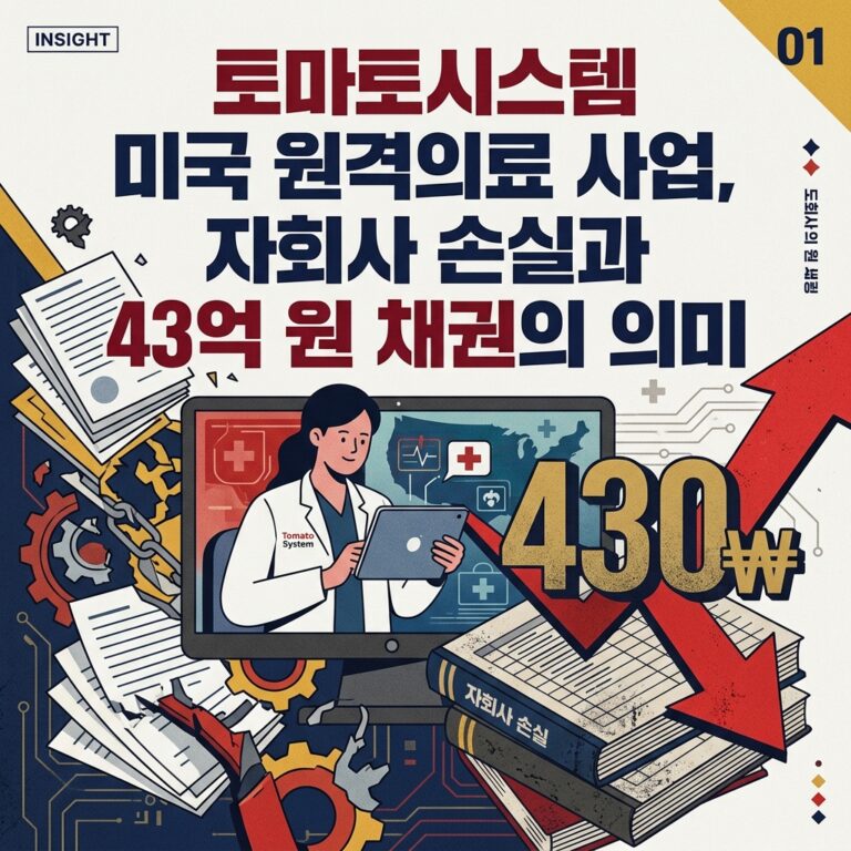 ai thumbnail poster 토마토시스템 미국 원격의료 사업 자회사 손실과 43억 원 채권의 의미 1789716140